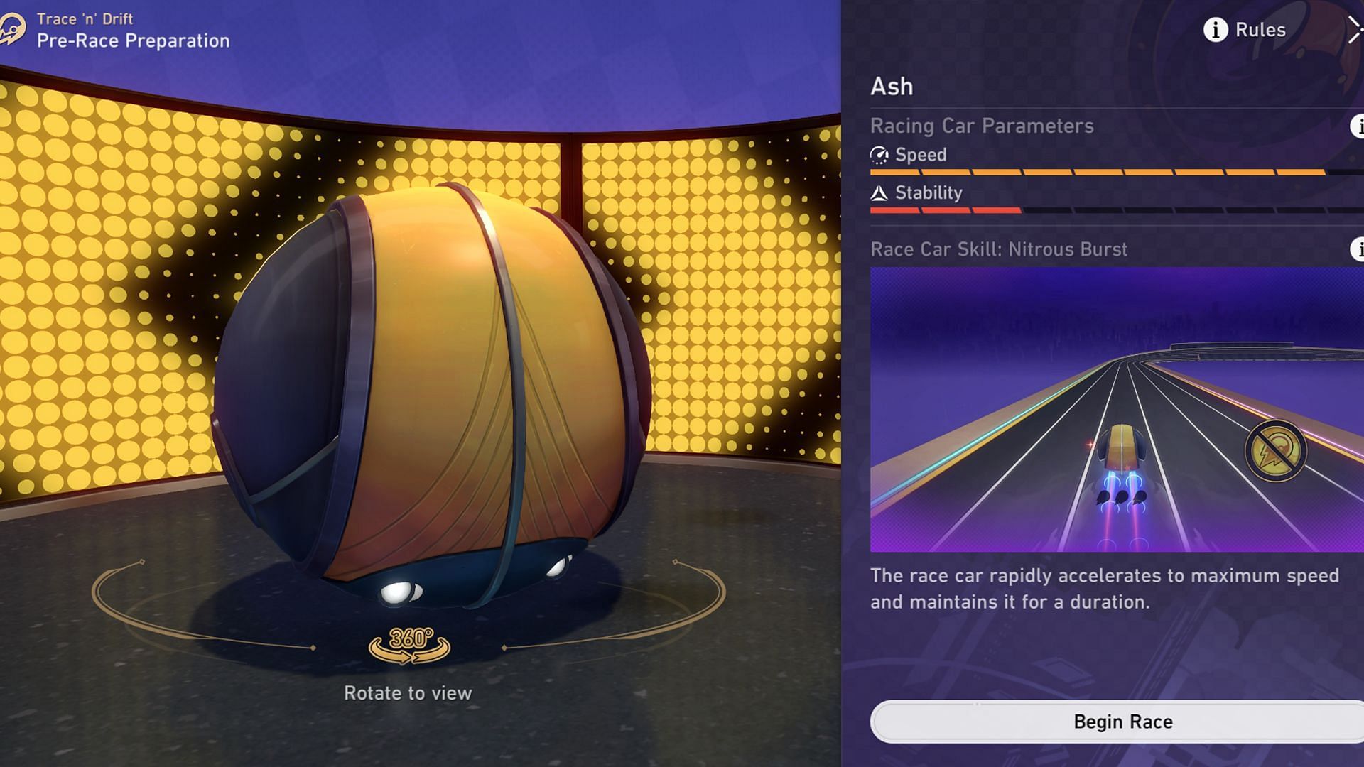 You will drive the special Trailblazer car for Qualifier Round 2 (Image via Sportskeeda Gaming || HoYoverse)